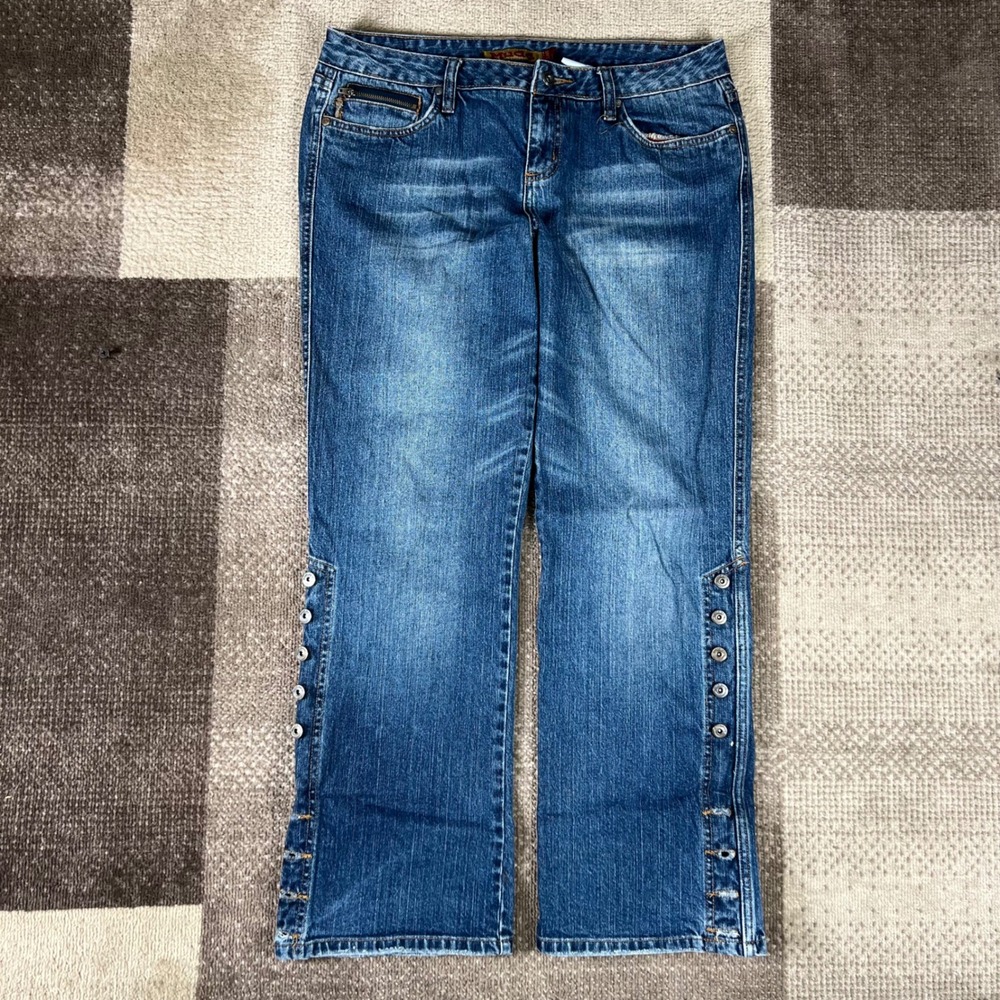 Y2K Mudd Jeans Juniors Size 13 Bootcut Blue Denim 33X28.5